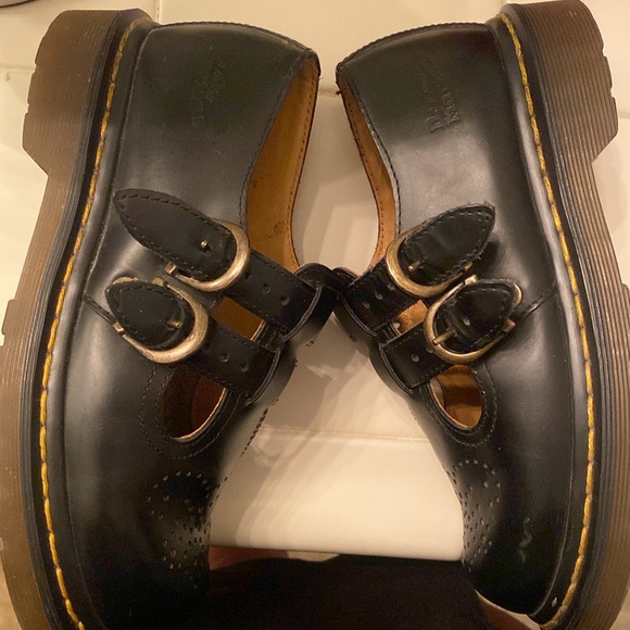 Dr Martens Fouble Buckle Maryjane Black Shoes Sz 4 but fits 6 - Picture 5 of 8